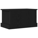 vidaXL Boîte de Rangement Chêne noir 50 x 30 x 28 cm Bois d'ingénierie