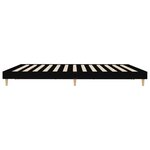 vidaXL Cadre de lit sans matelas noir 180x200 cm bois d'ingénierie