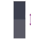 vidaXL Store enrouleur occultant largeur du tissu 50 7 cm polyester