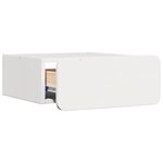 vidaXL Table de chevet Blanc 39 x 34 x 16 5 cm Bois massif en pin