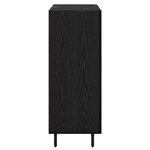 vidaXL Buffet Chêne noir 69 5 x 34 x 90 cm Bois d'ingénierie et fer