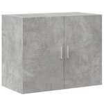 vidaXL Buffet haut gris béton 80x42 5x249 cm bois d'ingénierie