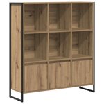 vidaXL Bibliothèque 2 Pièces Chêne artisan 99 5 x 30 x 108 cm