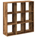 vidaXL Étagère séparatrice de pièce vieux bois 102x29x103 5 cm