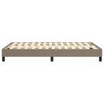 vidaXL Cadre de lit à ressorts taupe 120x200 cm tissu
