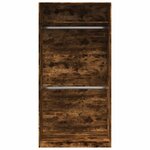 vidaXL Garde-robe chêne fumé 100x50x200 cm bois d'ingénierie