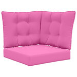 vidaXL Coussin de canapé d'extérieur Polyester Rose 50 5 x 50 5 cm