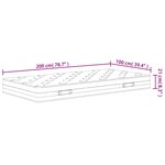 vidaXL Matelas à ressorts bonnell moyen 100x200 cm