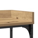 Table Console vidaXL en Chêne Artisan 100x30x80 cm en Bois Ingénierie et Acier