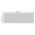 vidaXL Tapis rectangulaire naturel 100x300 cm bambou