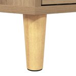 vidaXL Meuble TV chêne artisanal 150 x 30 x 45 cm Bois d'ingénierie