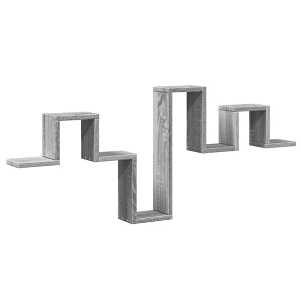 vidaXL Étagère murale sonoma gris 104 5x10x43 cm bois d'ingénierie