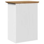 vidaXL Armoire murale de salle de bain BODO blanc et marron 44x30x60cm