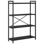 vidaXL Bibliothèque Chêne noir 80 x 30 x 118 cm Bois d'ingénierie
