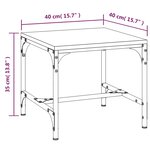 vidaXL Table d'appoint Chêne sonoma 40x40x35 cm Bois d'ingénierie
