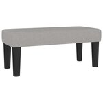 vidaXL Sommier à lattes de lit et matelas gris clair 120x190 cm tissu