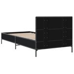 vidaXL Cadre de lit sans matelas noir 90x190 cm