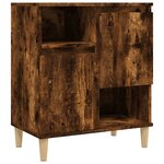 vidaXL Buffets 3 Pièces chêne fumé 60x35x70 cm bois d'ingénierie