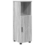 vidaXL Ensemble de mobilier de salle de bain 4 Pièces Gris Sonoma