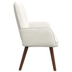 vidaXL Sofa 2 places Crème 115 x 61 x 87 cm Velours
