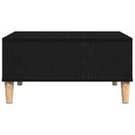 Table basse vidaXL chêne noir 60x60x30 cm bois aggloméré