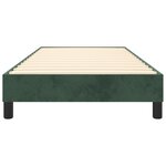 vidaXL Cadre de lit Vert foncé 100x200 cm Velours