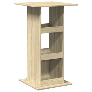 vidaXL Table de bar avec rangement chêne sonoma bois d'ingénierie