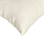 vidaXL Coussins de canapé 2 Pièces Crème 80 x 40 cm