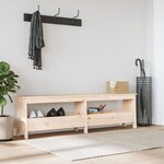 vidaXL Banc d'entrée 160x28x45 cm bois de pin massif