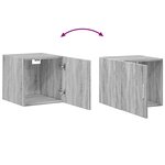 vidaXL Armoire de rangement mince sonoma gris 40x42 5x225 cm