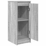 vidaXL Buffet sonoma gris 29 5x34x76 cm bois d'ingénierie