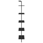 vidaXL Étagère Chêne noir 60 x 24 x 168 cm Bois d'ingénierie