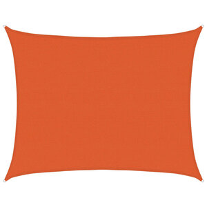 vidaXL Voile d'ombrage 160 g/m² rectangulaire orange 6x8 m PEHD