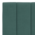 vidaXL Cadre de lit sans matelas vert foncé 140x200 cm velours