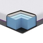 vidaXL Matelas Blanc et Gris 70 x 200 cm Mousse à Mémoire