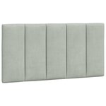 vidaXL Cadre de lit sans matelas Hanko gris clair 100x200 cm velours