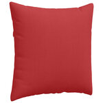 vidaXL Coussins de canapé 2 Pièces Rouge 80 x 80 cm tissu
