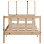vidaXL Lit bibliothèque sans matelas 100x200 cm bois massif de pin
