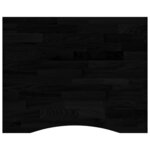 vidaXL Dessus de bureau marron foncé bois chêne massif rectangulaire