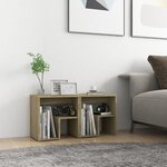 vidaXL Tables de chevet 2Pièces chêne sonoma 40x30x40cm bois d'ingénierie