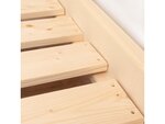 Lit cabane enfant en bois massif Naturel - 120 x 190 cm