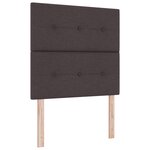 Tête de lit vidaXL capitonnée marron foncé 80 cm en tissu