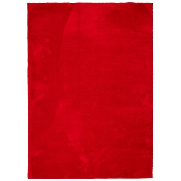 vidaXL Tapis HUARTE à poils courts doux et lavable rouge 240x340 cm