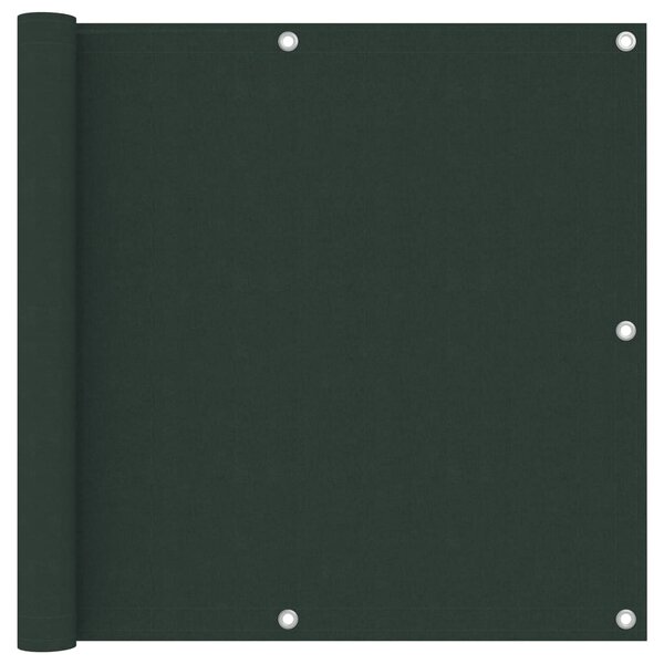 vidaXL Écran de balcon Vert foncé 90x400 cm Tissu Oxford