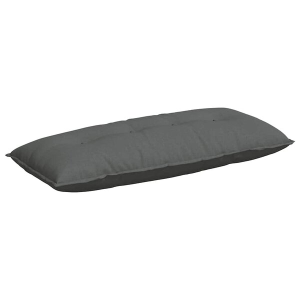 vidaXL Coussin de Dos Gris foncé 120 x 19 x 50 cm tissu