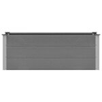 vidaXL Lit surélevé de jardin WPC 150x50x54 cm Gris
