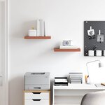 vidaXL Étagère Murale 2 Pièces Rouge 40 x 23 5 x 4 cm Bois d'ingénierie