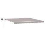 vidaXL Auvent Rétractable Gris clair 450 × 300 cm Tissu et acier