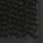 vidaXL Paillasson rectangulaire 90 x 150 cm Noir