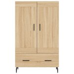 vidaXL Buffet haut chêne sonoma 69 5x31x115 cm bois d'ingénierie